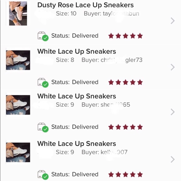 White Lace Up Sneakers - Picture 7 of 7